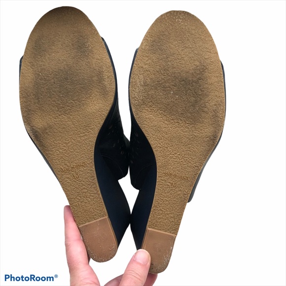 Jack Rodgers Ronnie Wedge Cork Slide Sandals 10 - Picture 10 of 12